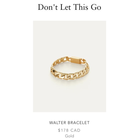 JENNY BIRD Gold Walter Curb Link Magnetic Bracelet - Picture 5 of 9